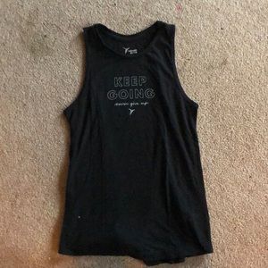 Athletic Tank top; “Keep Going Never Give Up”